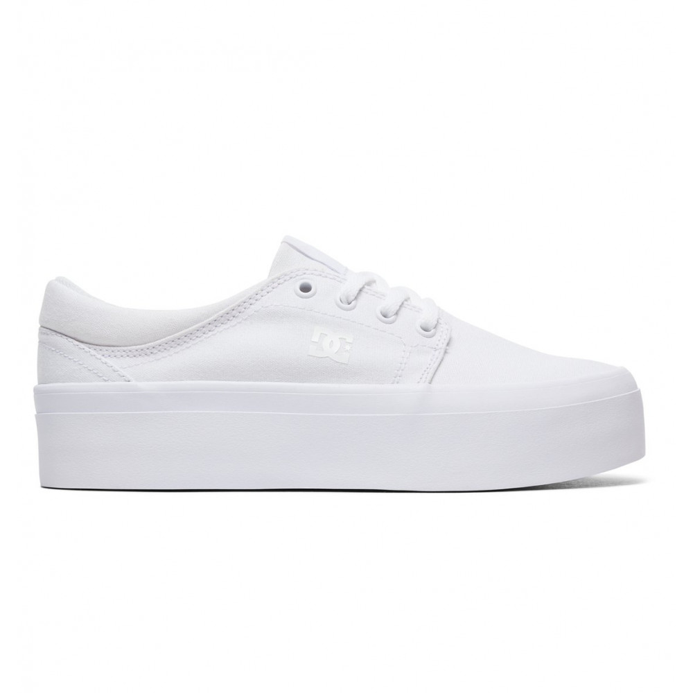 ZAPATILLA DC SHOES TRASE PLATAFORMA TX TODO BLANCO | DC Shoes