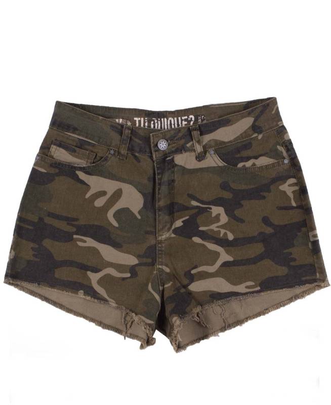 YTQ SHORT MUJER CAMO
