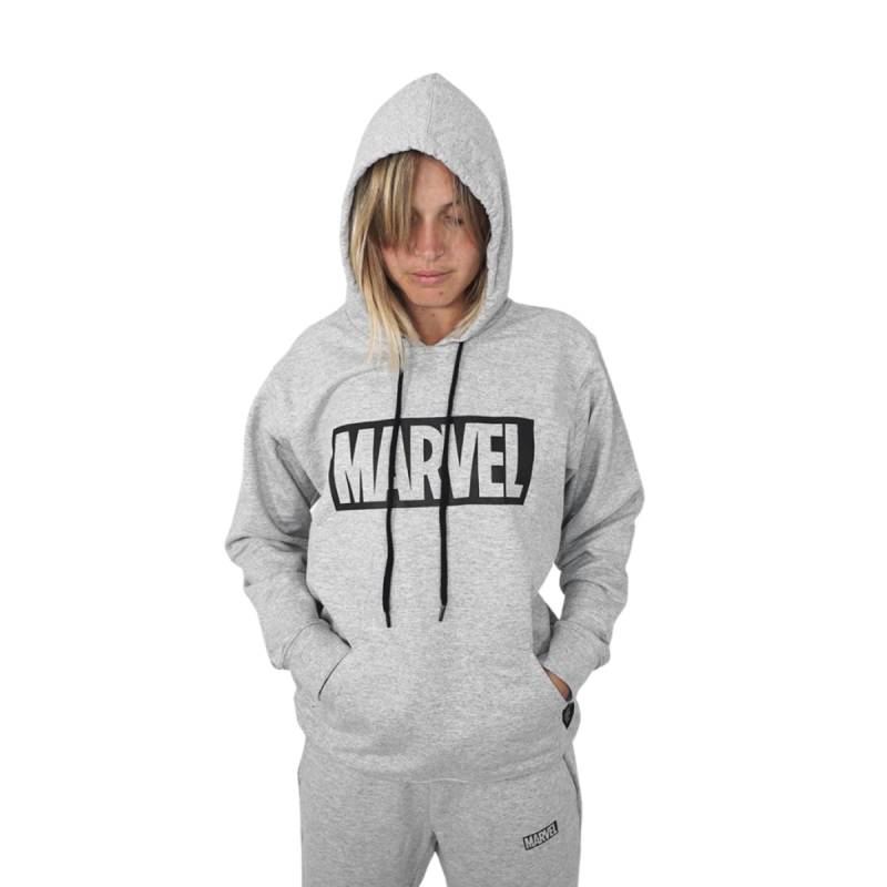 MARVEL JACK LEE BUZO CANGURO LADRILLO MARVEL GRIS CLA