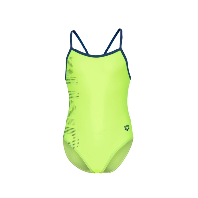 Arena Malla Enteriza Logo Girl 470 Amarillo Fluo