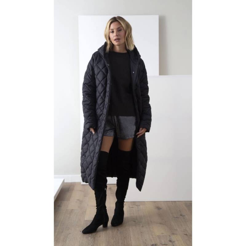 OJOROJO CAMPERA NYLON MAXI BLACK