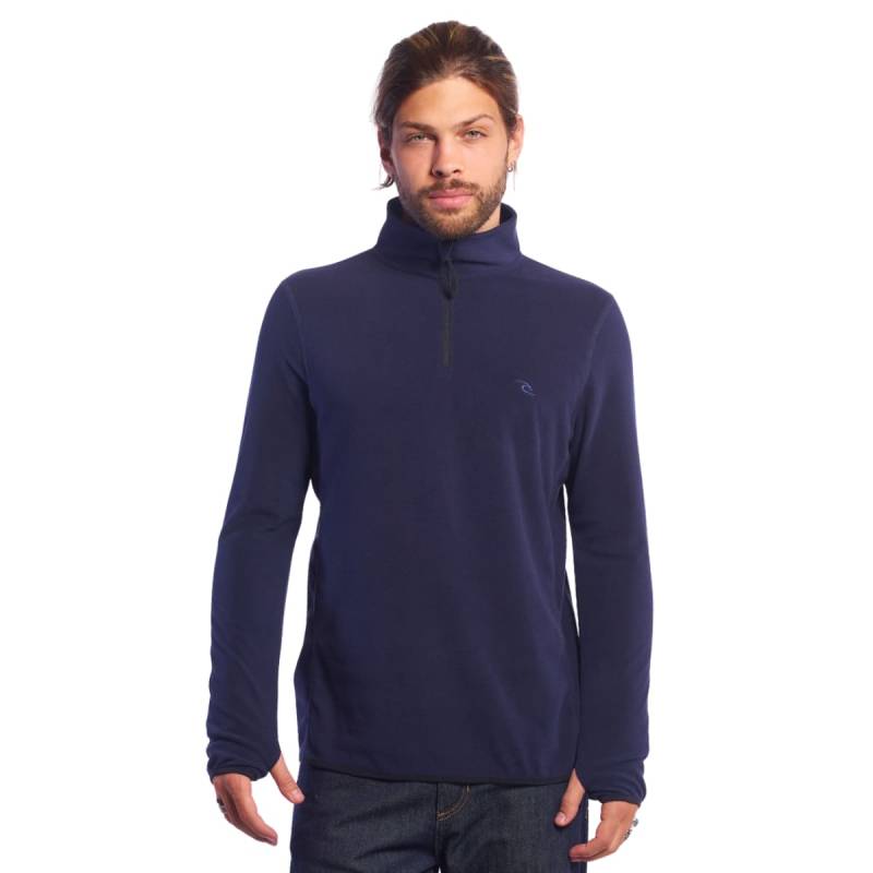 RIP CURL POLAR 1/2 ZIP CREW SPIDER AZUL