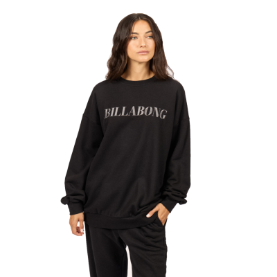 BILLABONG BUZO MUJER BASE LINE CREW NEGRO