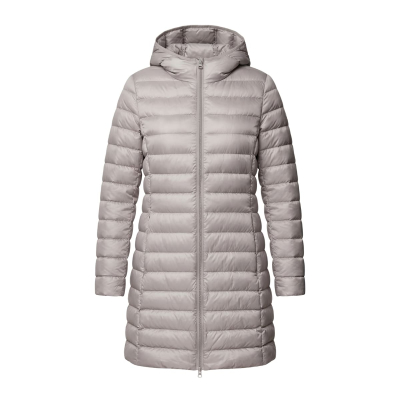 ULTRALIGHT CAMPERA MUJER LARGA GRIS CLARO