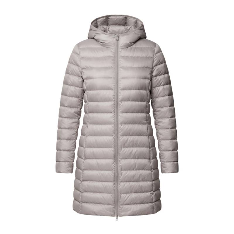 ULTRALIGHT CAMPERA MUJER LARGA GRIS CLARO
