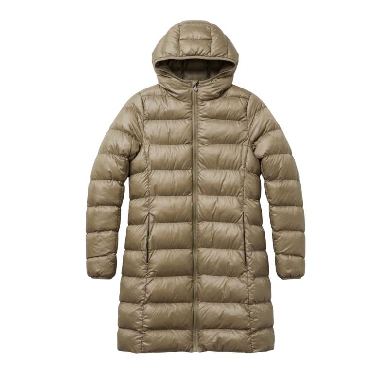 ULTRALIGHT CAMPERA DAMA LARGA VERDE CORDERITO