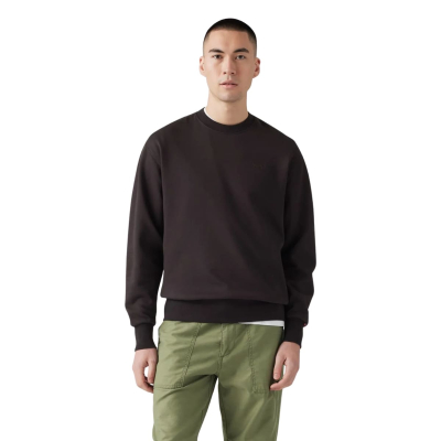 LEVI'S BUZO CREWNECK LISO NEGRO LOGO NEGRO