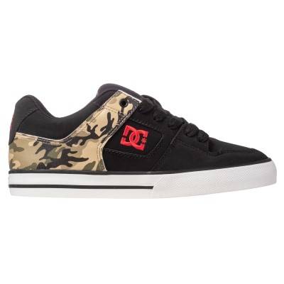 DC SHOES ZAPATILLAS PURE NEGRO CAMO ROJO