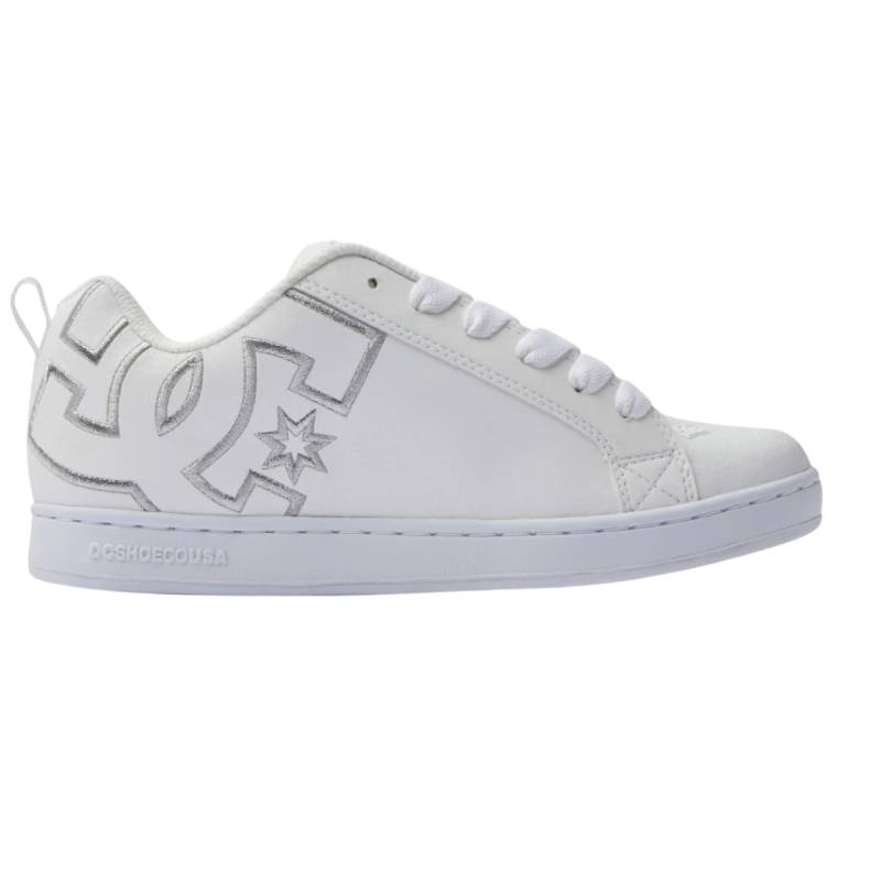 Zapatillas Dc Court Graffik Blanco Plateado