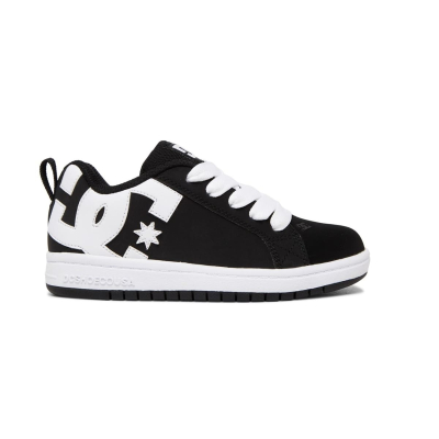 DC SHOES BOYS ZAPATILLAS COURT GRAFFIK BLANCO NEGRO