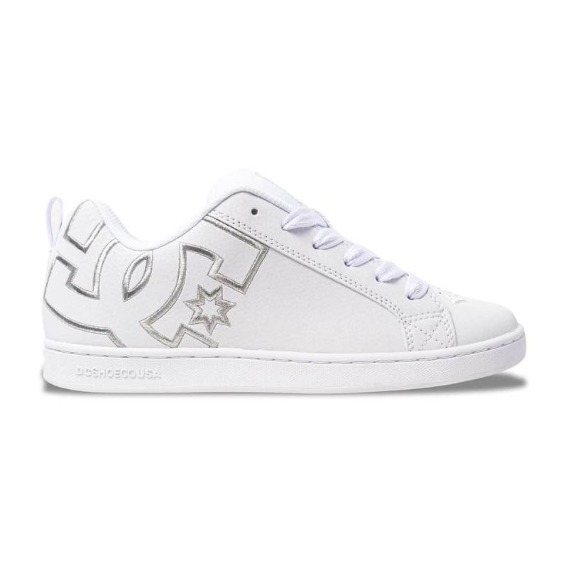 Dc Shoes Zapatilla Court Graffik Blanca Plata