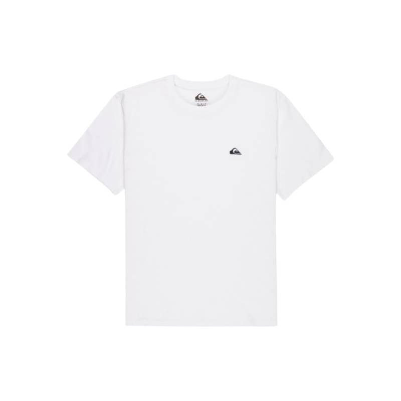 Quiksilver Remera Basica Blanca Logo Bordado