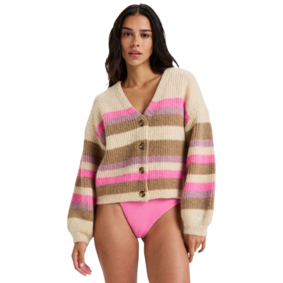 ROXY SWETER MARBLE TILES STRIPE TRICOLOR