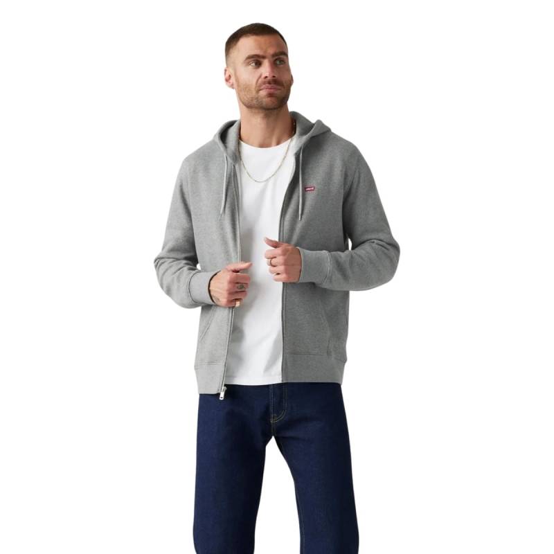 LEVIS CORE ZIP UP HOODIE CAMPERA GRIS