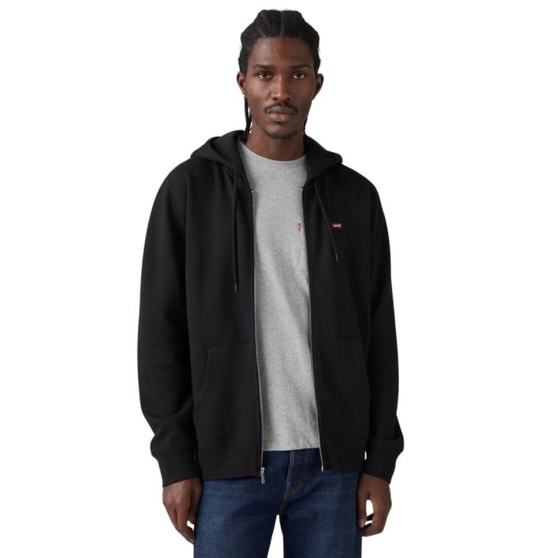 LEVIS CORE NG ZIP UP CAMPERA CANGURO NEGRA HOMBRE