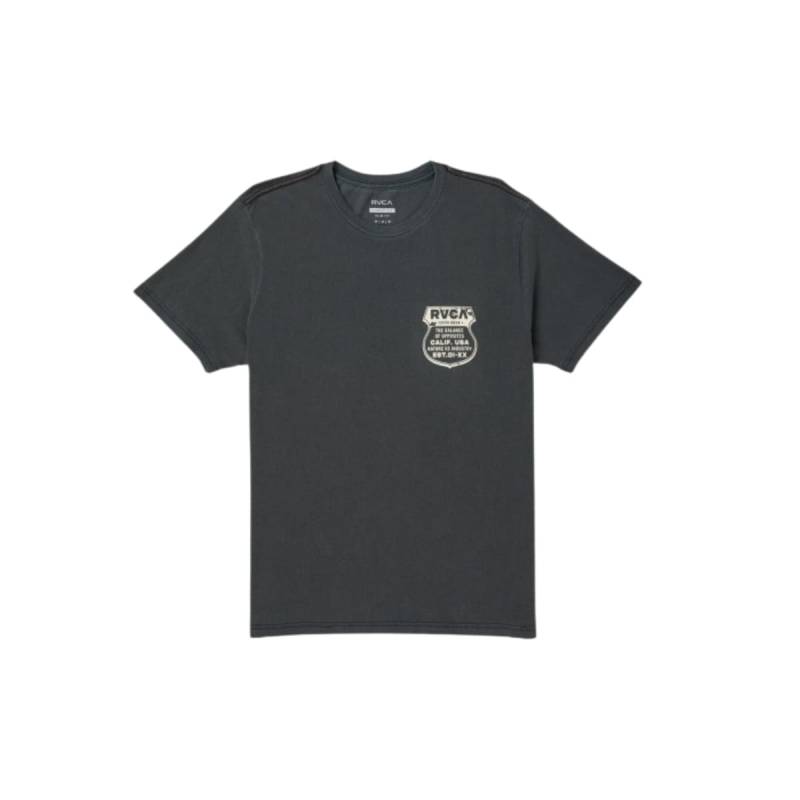 Rvca Remera Ride Free Gris Plomo Caballos