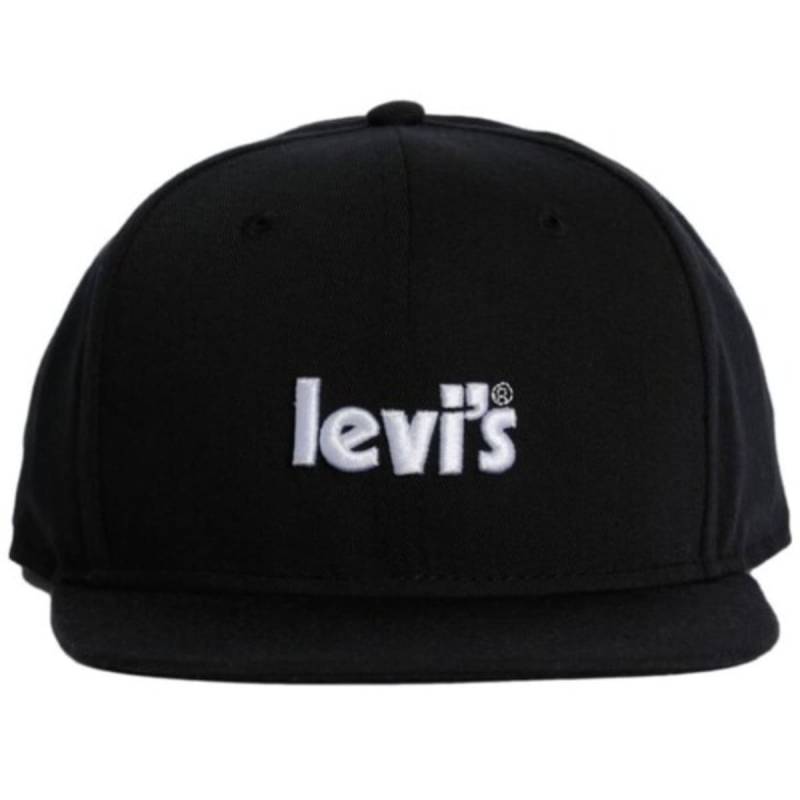 LEVIS FLAT VISOR- POSTER LOGO BLACK