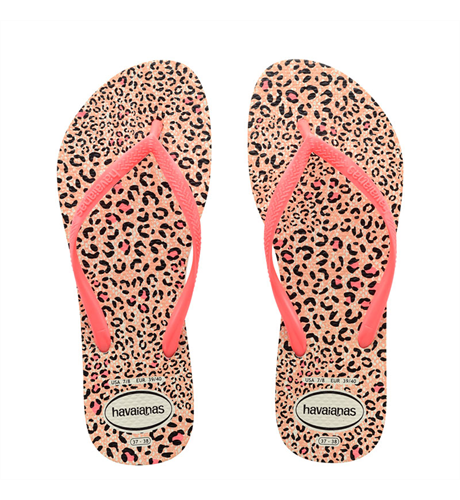 HAVAIANAS SLIM ANIMALS PRINT FLUOR