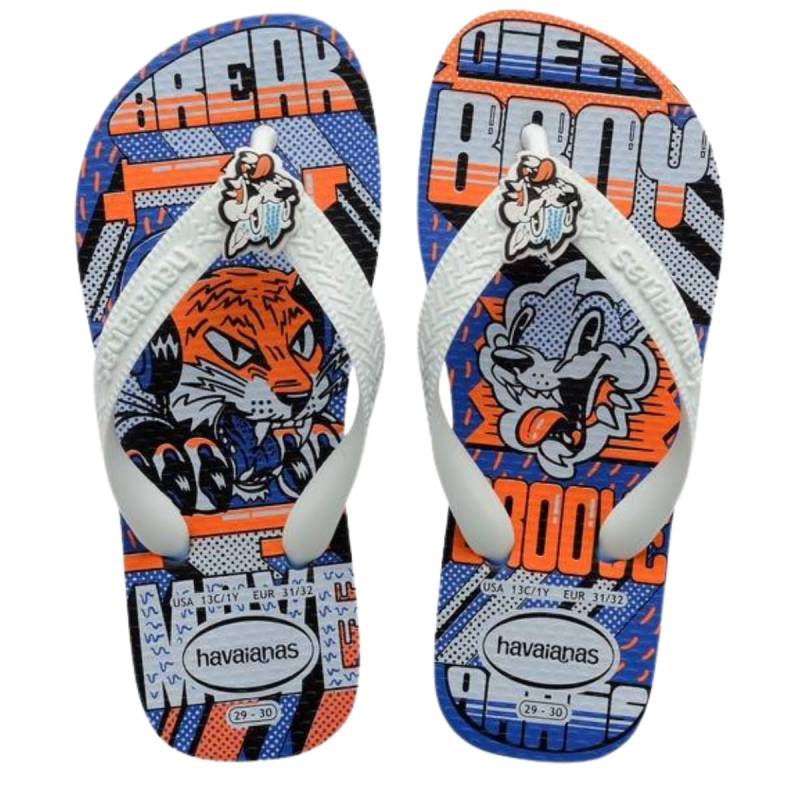 Havaianas Ojotas Kids Top Grafitti Azul Estrell