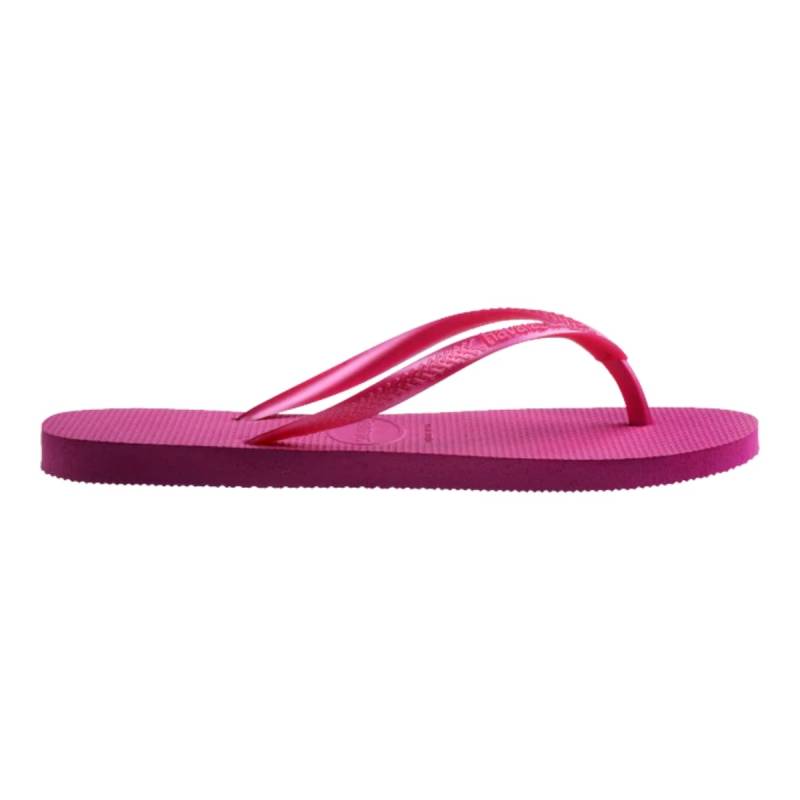 HAVAIANAS OJOTAS SLIM ROSA GUM METALICO