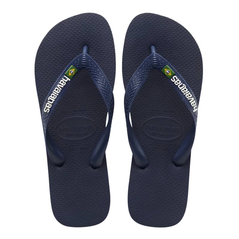 Havaianas Ojotas Brasil Logo Marino