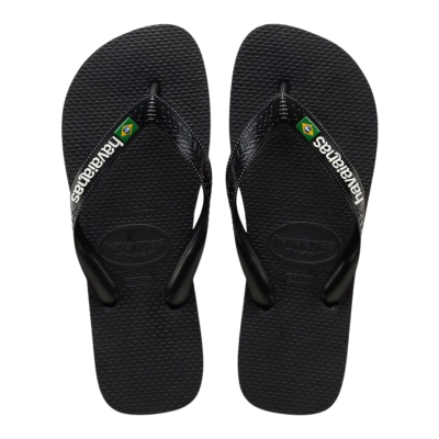 Havaianas Ojotas Brasil Logo Negro/Negro
