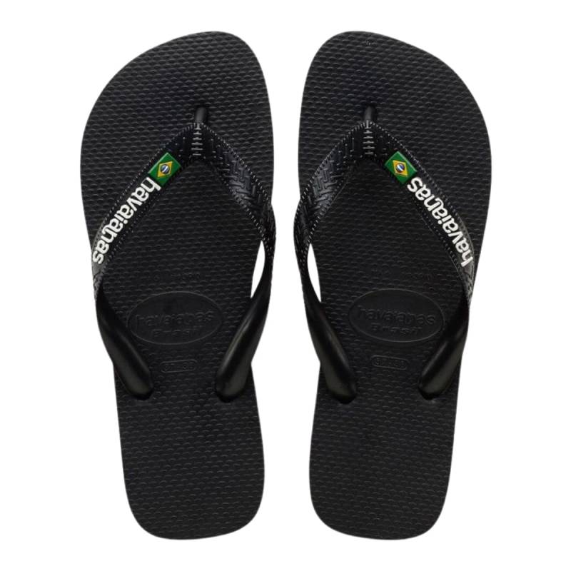 Havaianas Ojotas Brasil Logo Negro/Negro