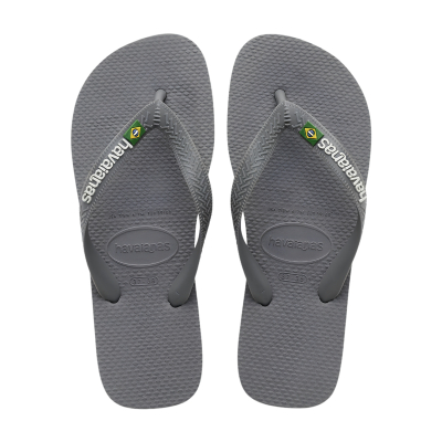 Havaiana Ojotas Brasil Logo Gris Acero