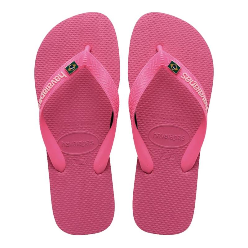 Havaianas Ojotas Brasil Logo Rosa Porcelana