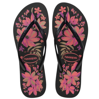 Havaianas Ojotas Slim Organic Negras