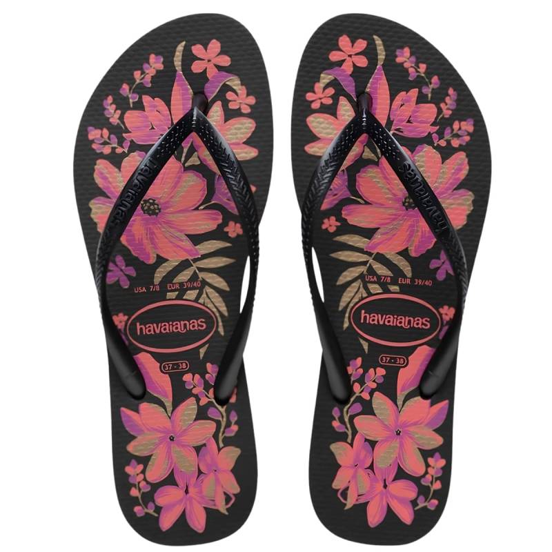 Havaianas Ojotas Slim Organic Negras