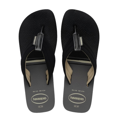 Havaianas Ojotas Urban Print Steel Negro Gris 