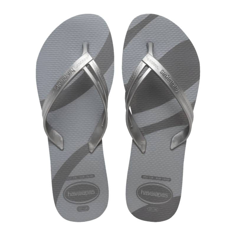 Havaiana Ojotas Elegance Print New Grafito Gris