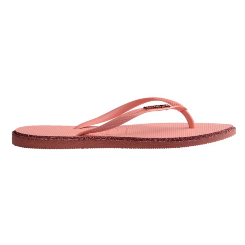 Havaianas Ojotas Point Glitter Canyon Clay Rosa
