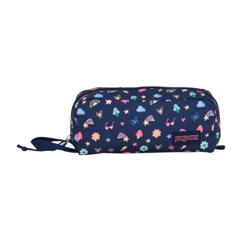 JANSPORT CARTUCHERA PERFECT POUCH PRINT AZUL