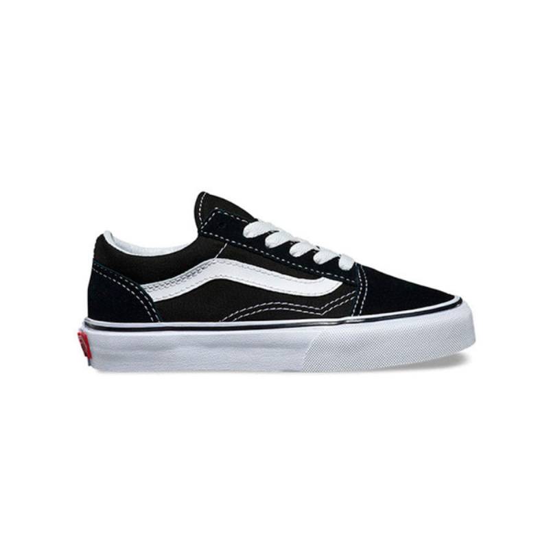 VANS KIDS OLD SKOOL NEGRO BCO