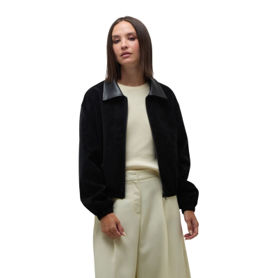 OJOROJO CAMPERA GAMUZA NEGRA