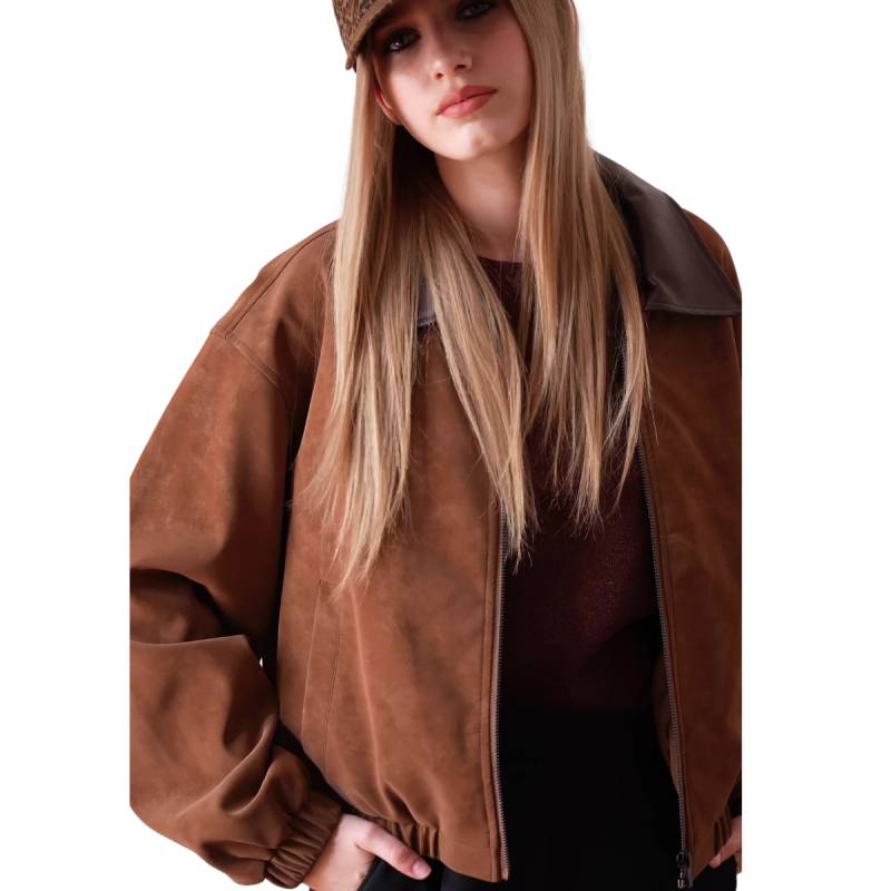 OJOROJO CAMPERA GAMUZA CHOCOLATE