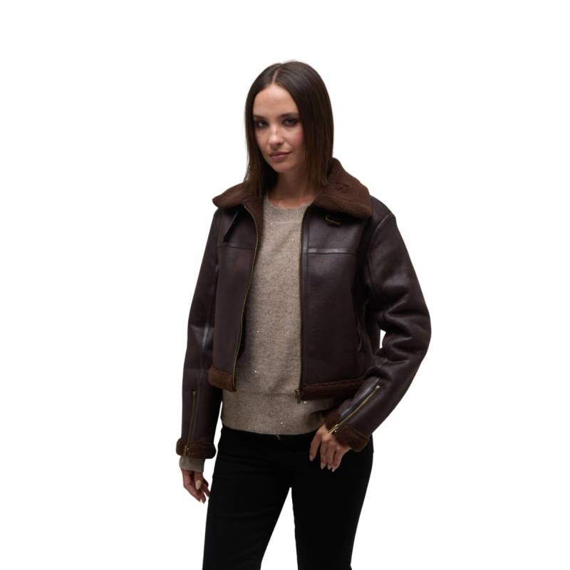 OJOROJO CAMPERA GAMULAN REBECA CHOCOLATE