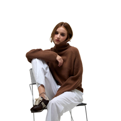 OJOROJO SWEATER POLERA GIGI BROWN MARRON