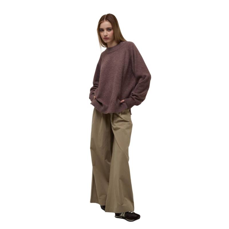 OJOROJO SWEATER TINI BROWN MELANANGE MARRON