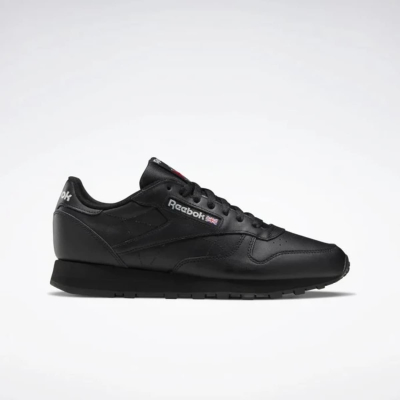 REEBOK ZAPATILLAS CLASSIC LEATHER NEGRAS MONOCROMO