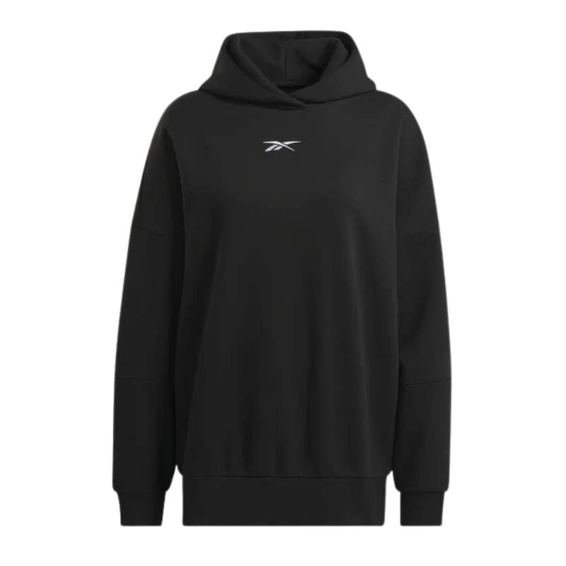 REEBOK BUZO CANGURO LUX OVERSIZED HOODIE NEGRO