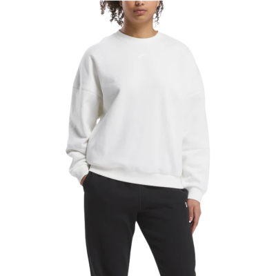 REEBOK BUZO LUX OVERSIZED CREW BLANCO
