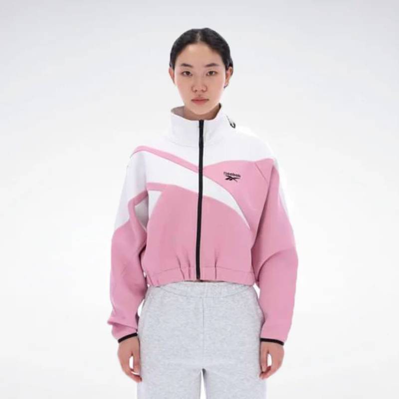 REEBOK VECTOR TRACK TOP DUSTY ROSE/BAR