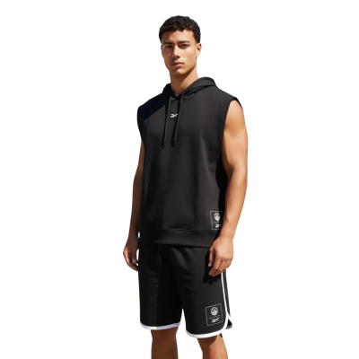 REEBOK SUDADERA NEGRO BB SL ALGODON 