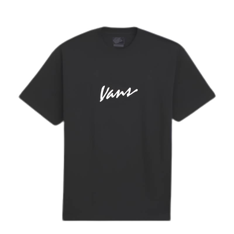 VANS REMERA CLASSIC SCRIPT SS NEGRO