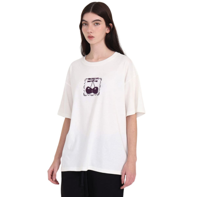 VANS REMERA MUJER CHERRYRIDE OUTSIZED SS BEIGE